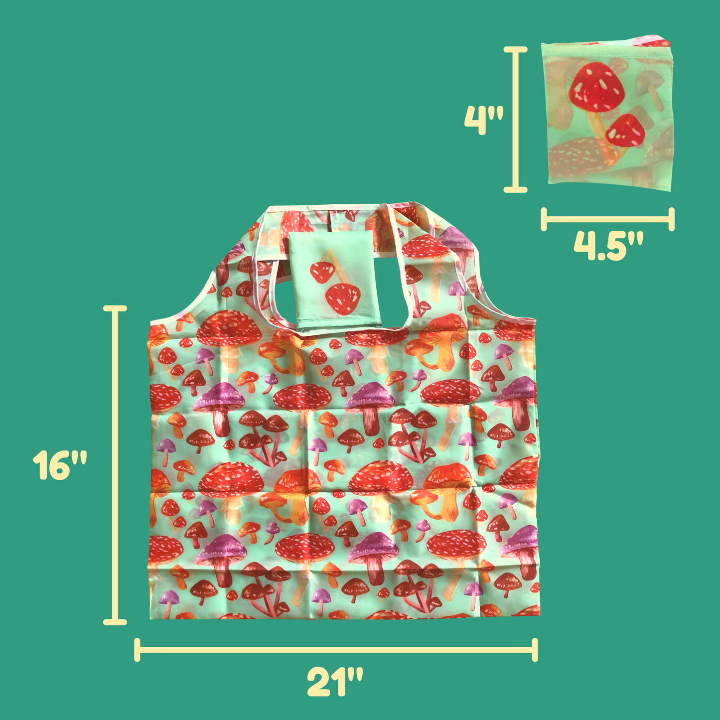 Mushroom Reusable Eco Bag