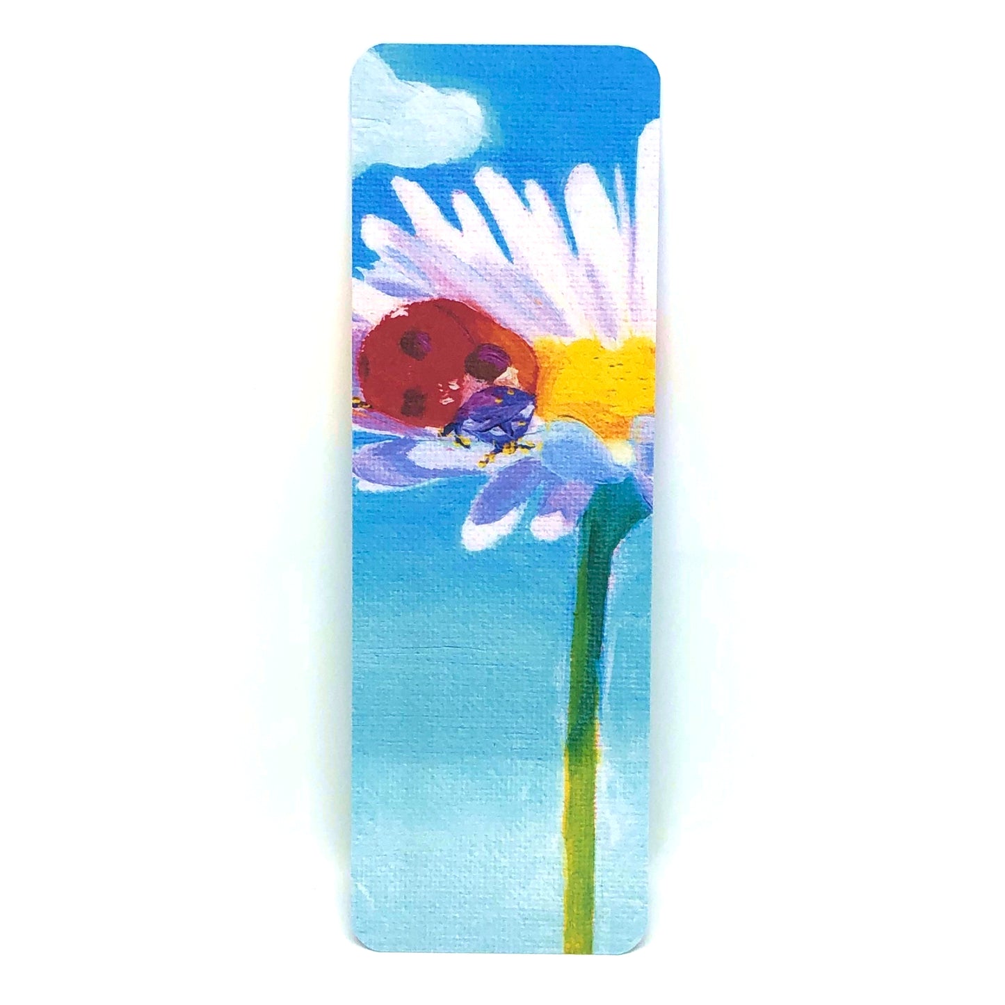 Ladybug on Chamomile Bookmark