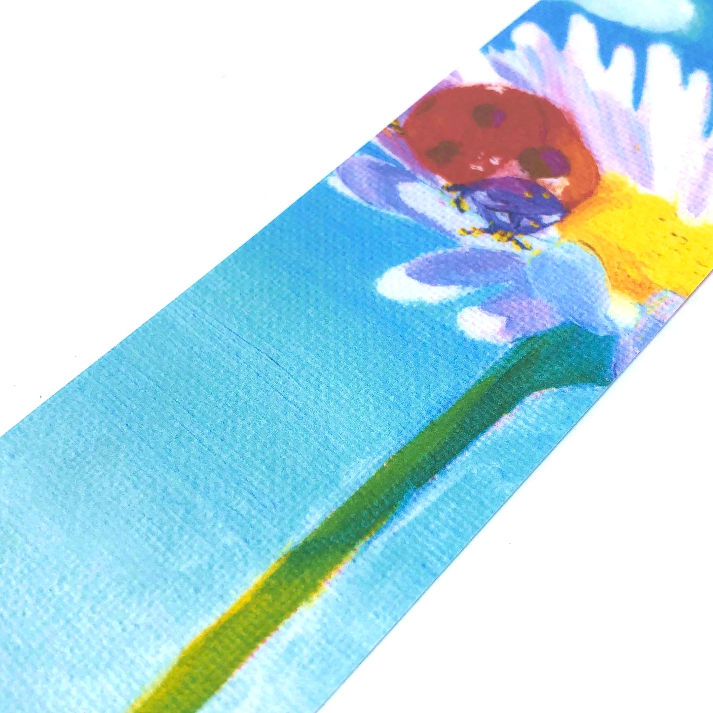 Ladybug on Chamomile Bookmark