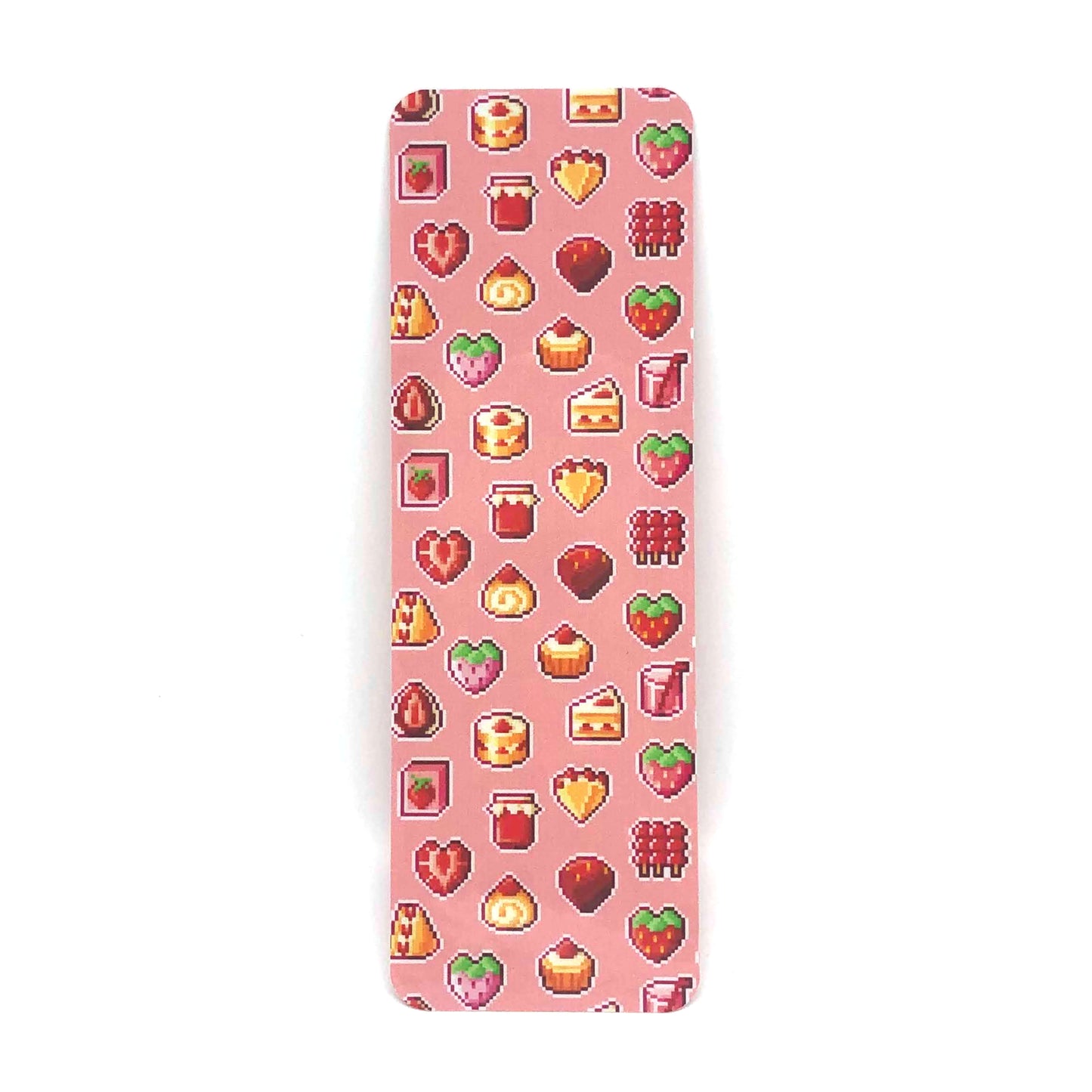 Pixel Strawberry Sweets Bookmark