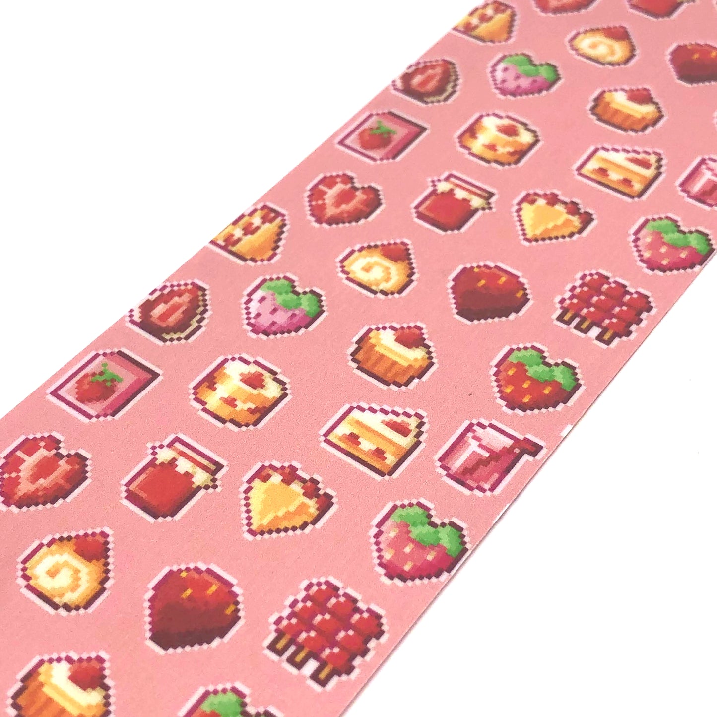 Pixel Strawberry Sweets Bookmark