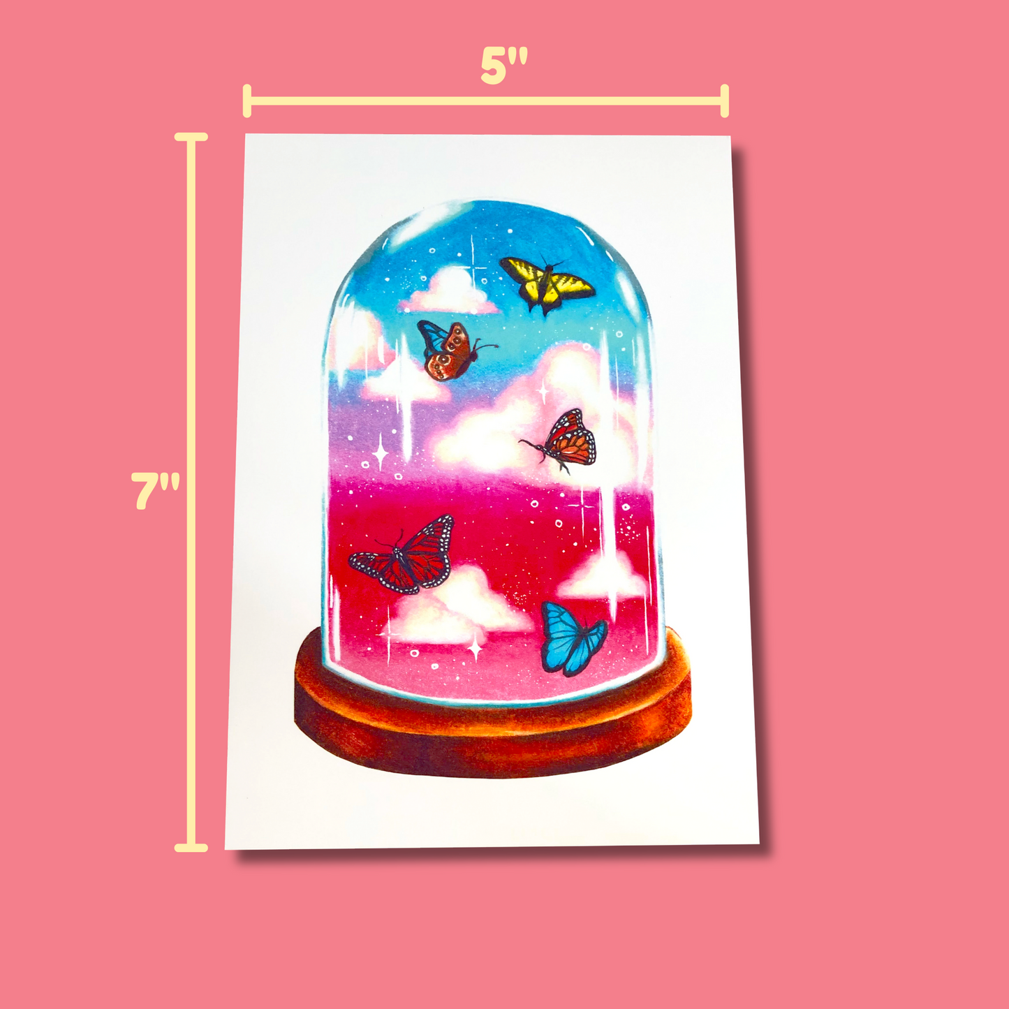Butterfly Terrarium Art Print