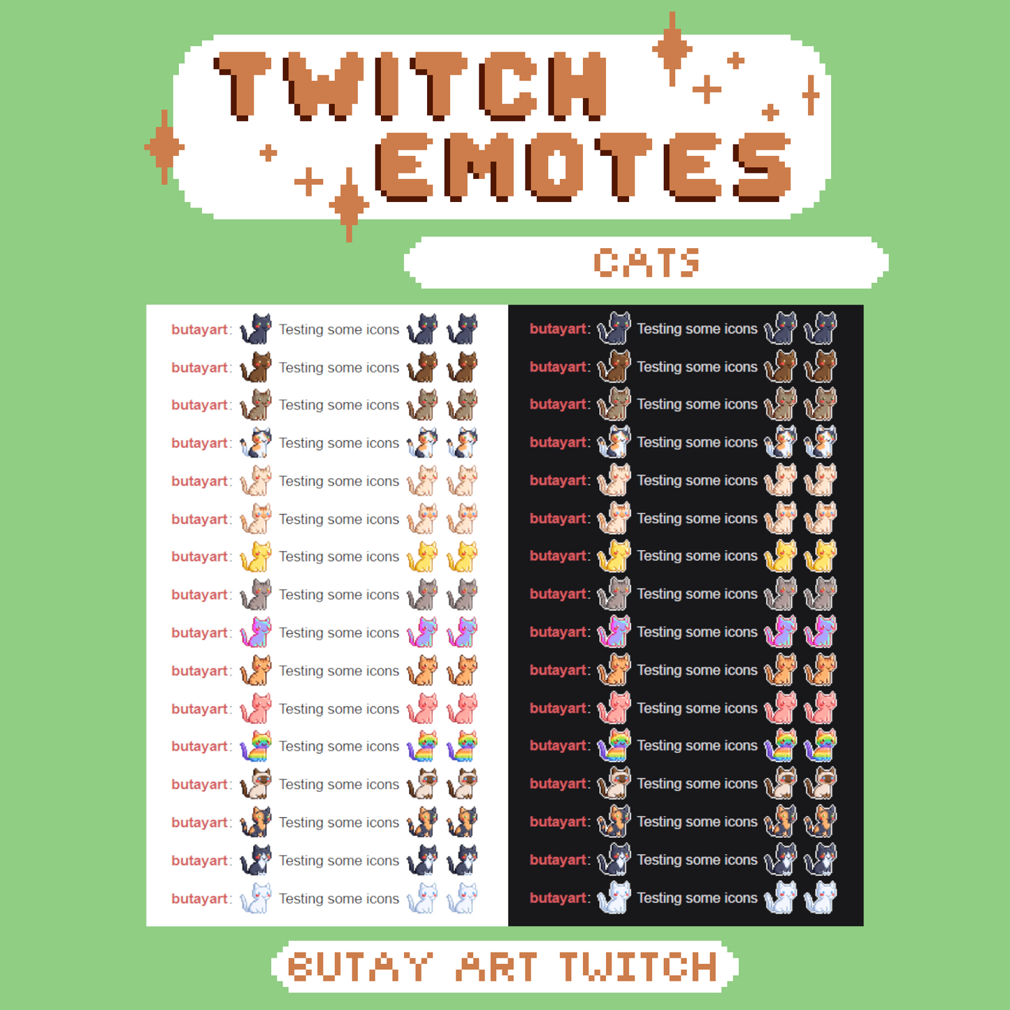 FREE Cat Twitch Emotes