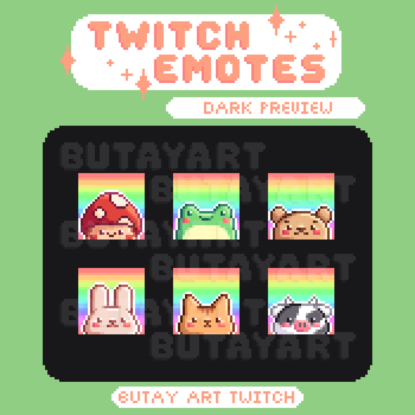 FREE Pride Month Friends Twitch Emotes