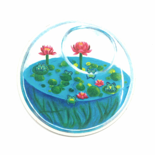 Froggy Terrarium Sticker