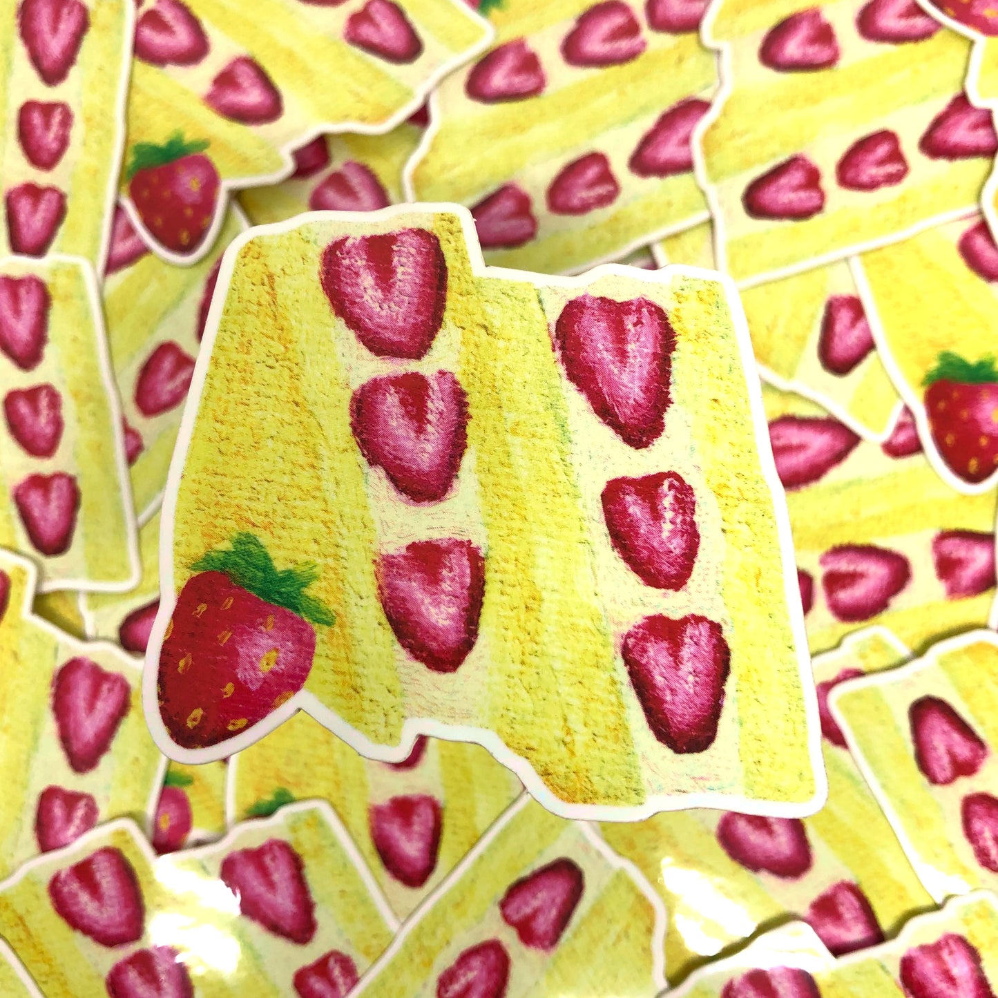 Strawberry Sando Sticker