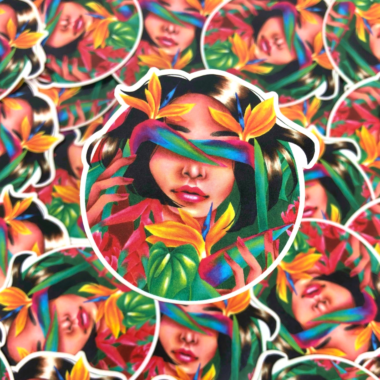 Tropical Girl Sticker