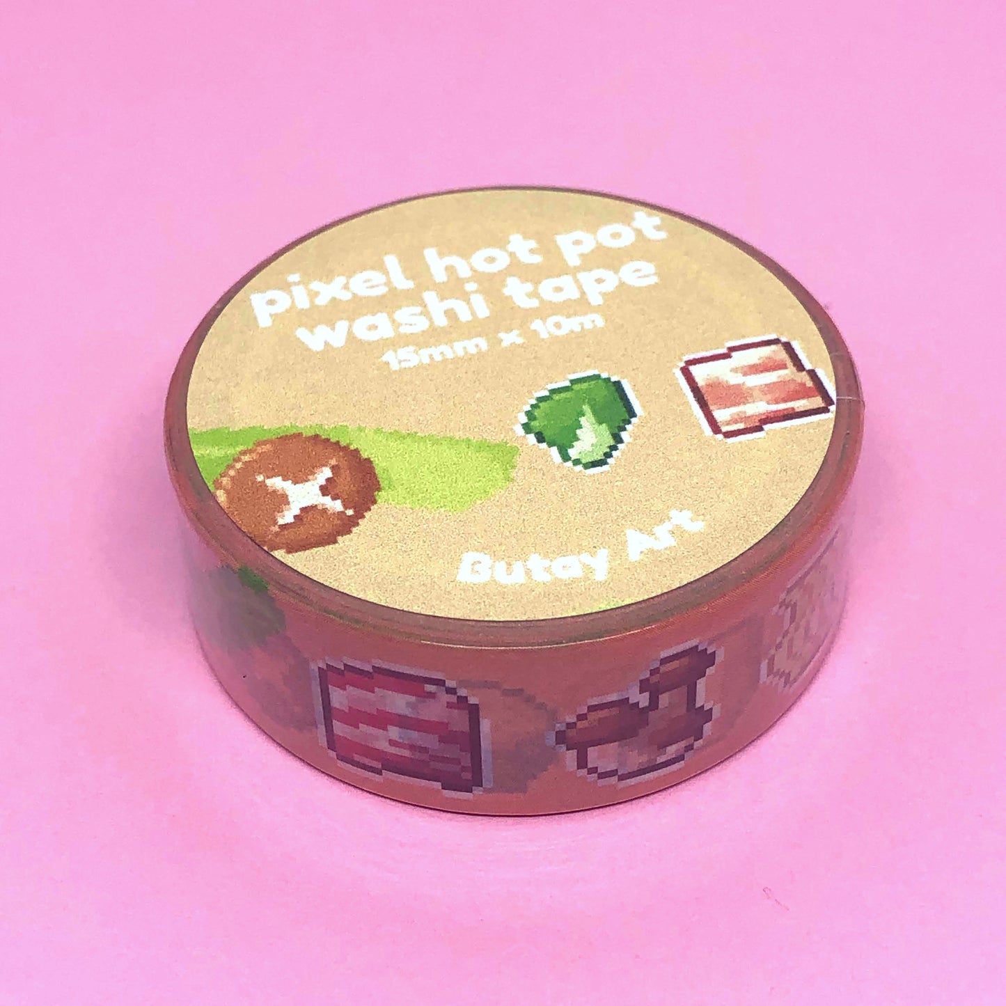 Pixel Hot Pot Washi Tape