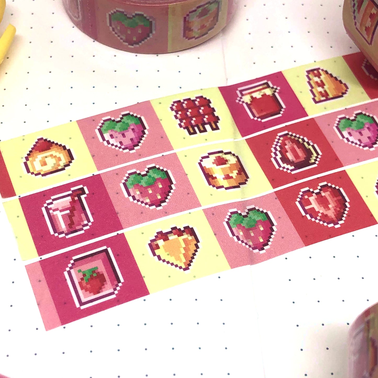 Pixel Strawb Sweets Washi Tape