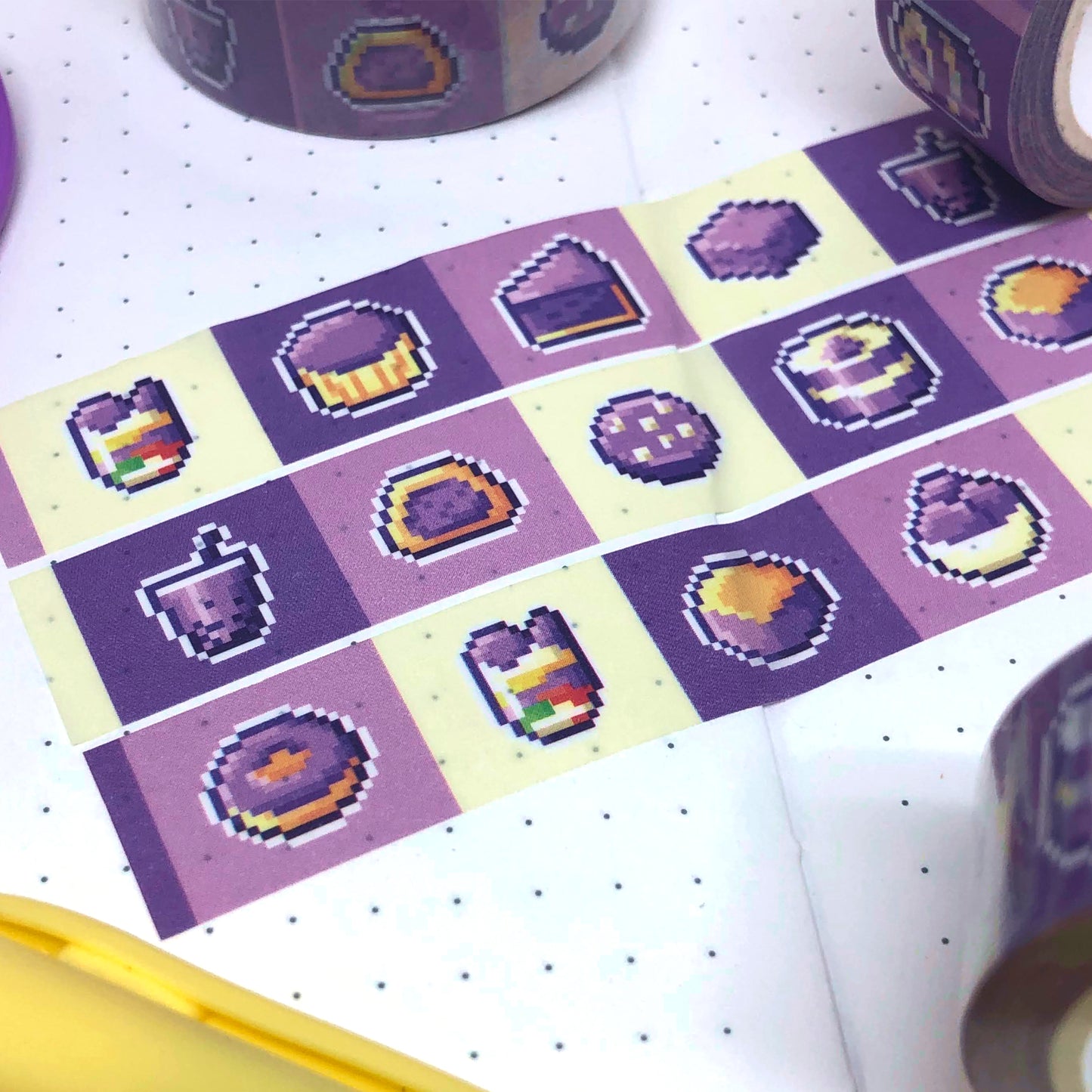 Pixel Ube Sweets Washi Tape