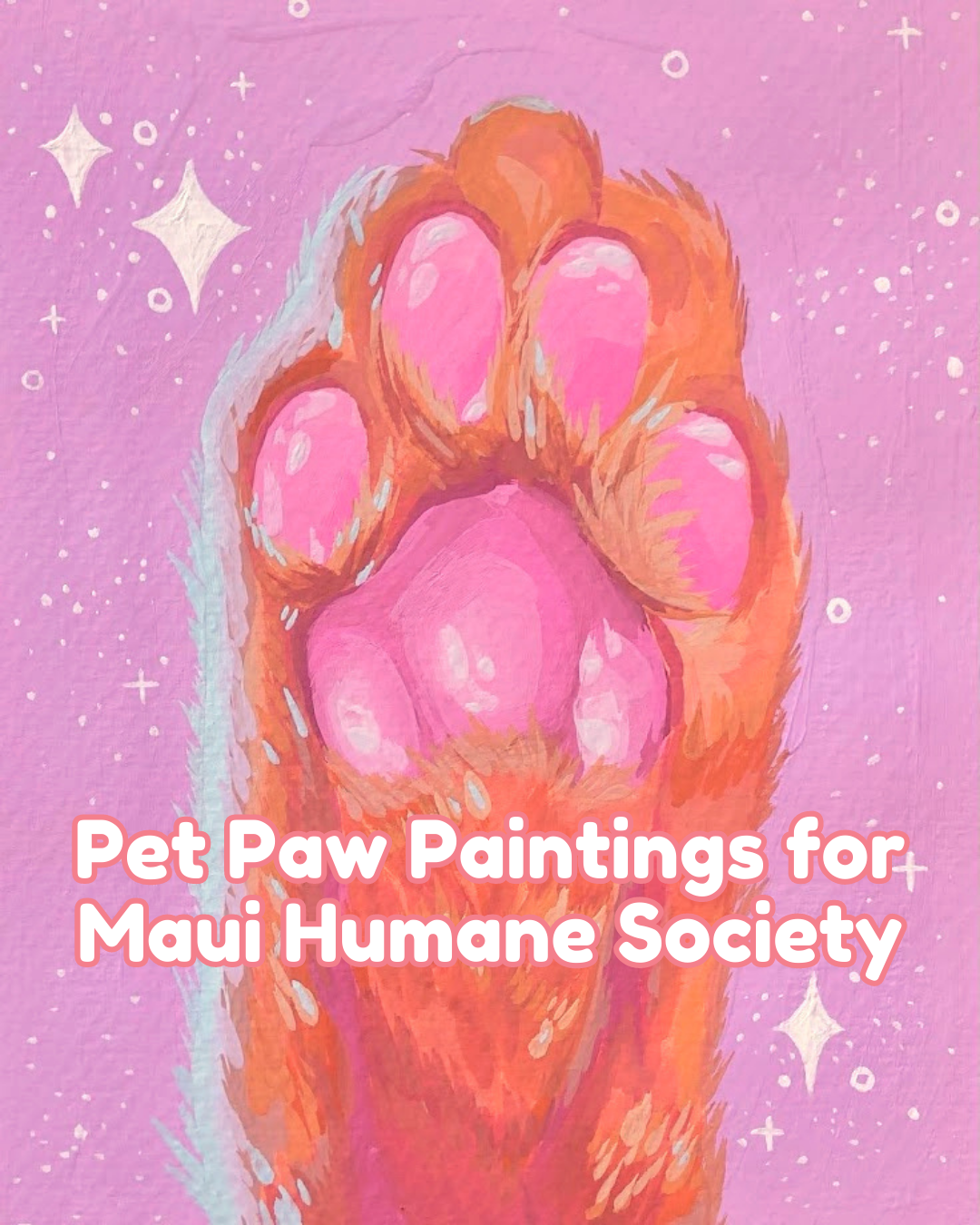 Pet Paw Painting for Maui Humane Society