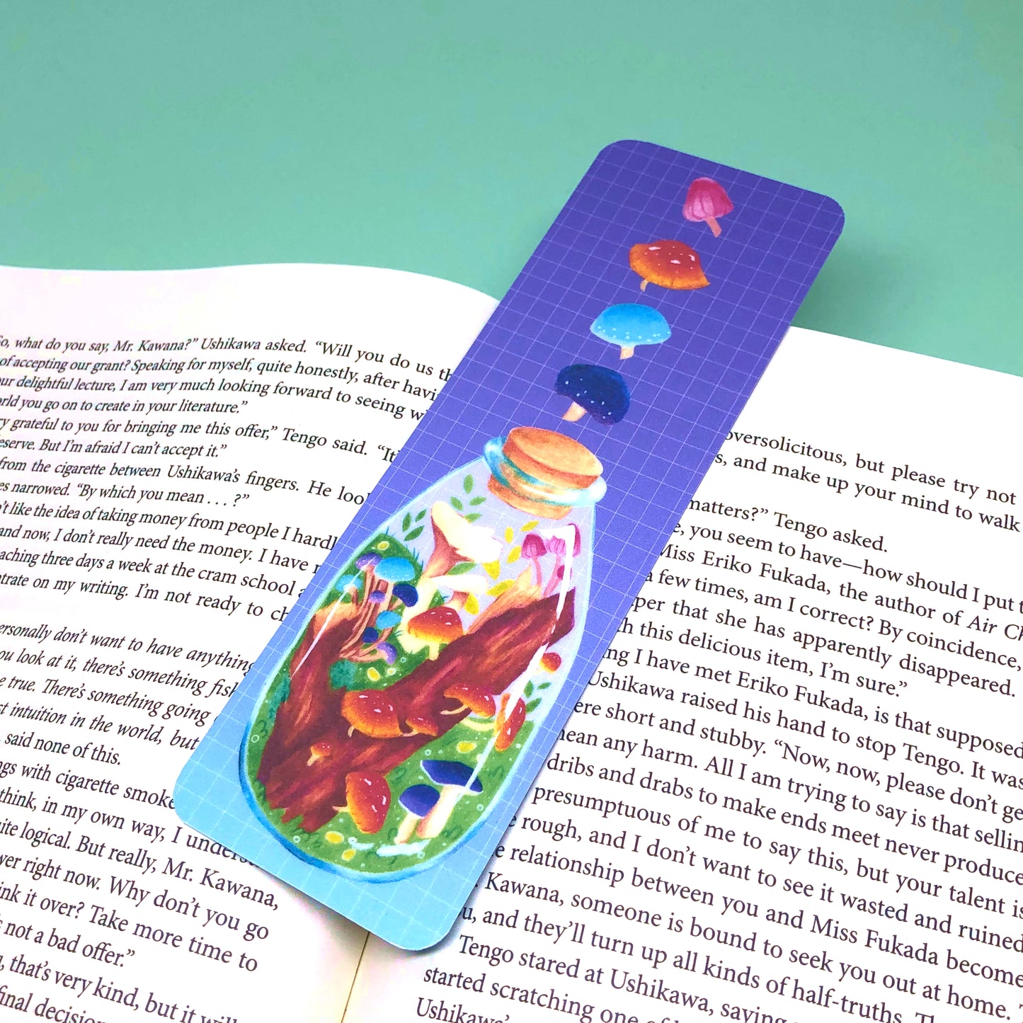 Mushroom Terrarium Bookmark