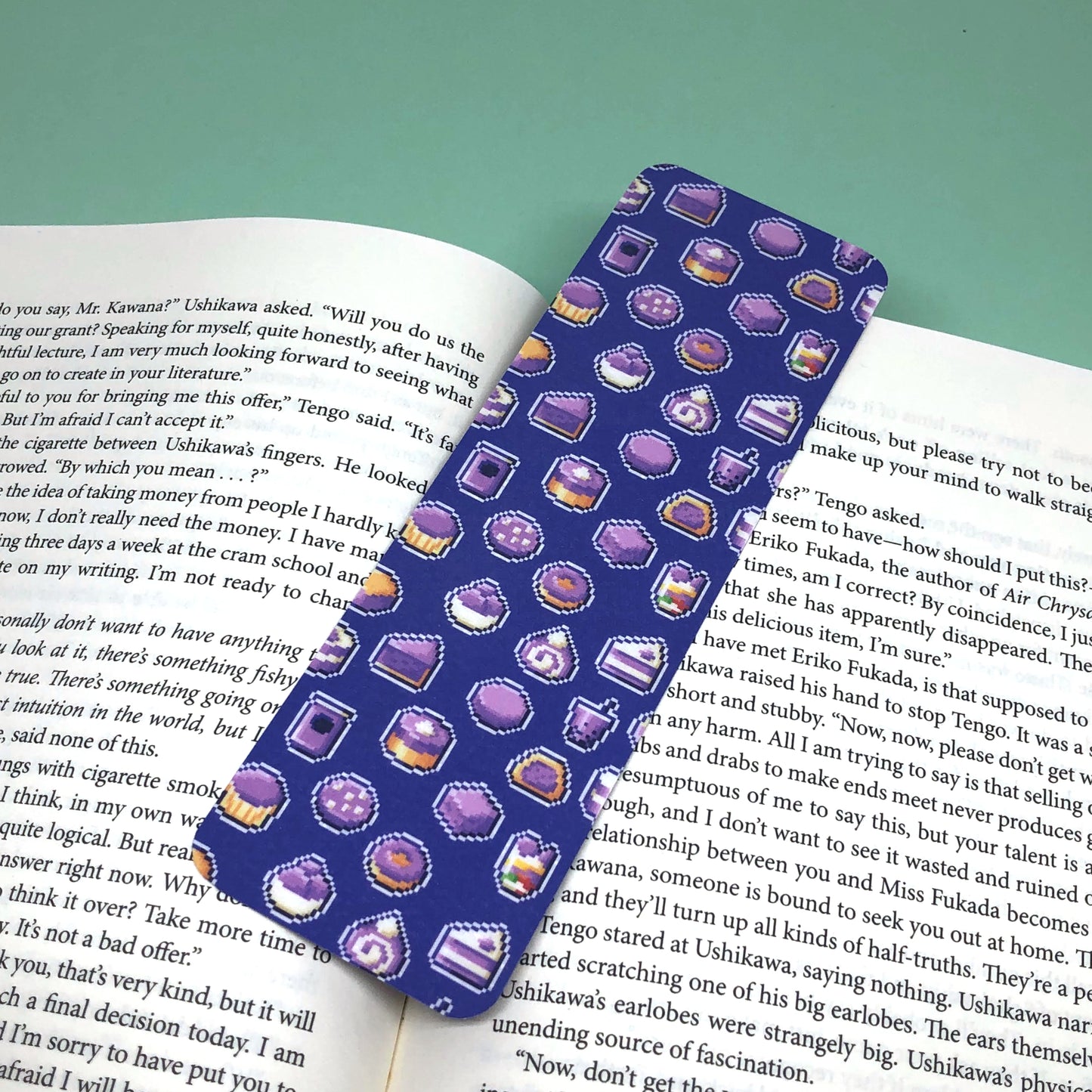 Pixel Ube Sweets Bookmark