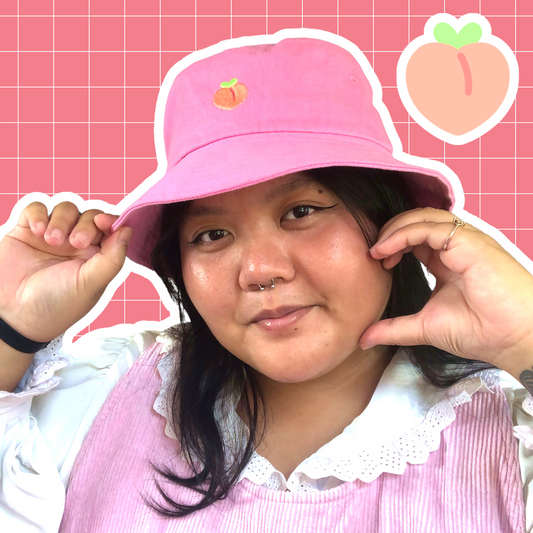 Pink Peach Bucket Hat