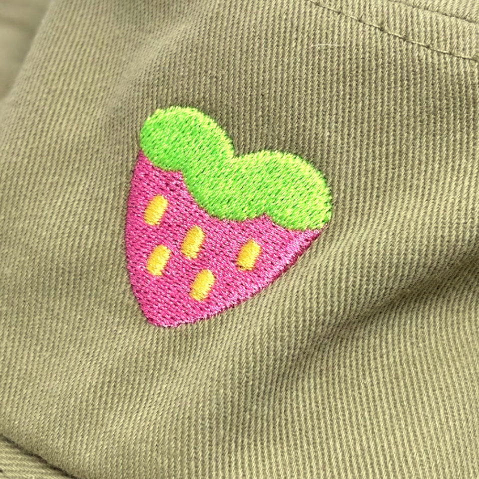 Green Strawberry Bucket Hat