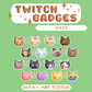 FREE Cat Twitch Badges