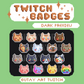 FREE Cat Twitch Badges