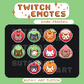 Fruit Cats Twitch Emotes