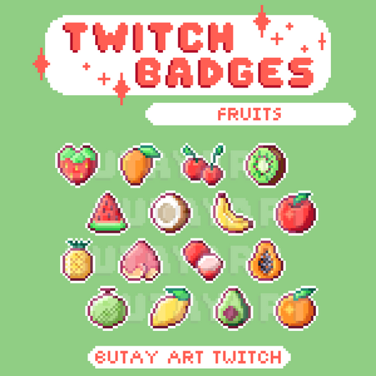 Fruits Twitch Badges