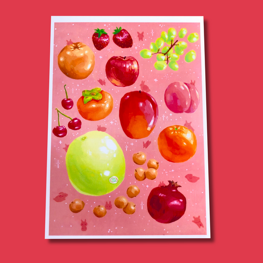 Fruity Buns Art Print