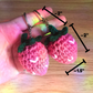 Strawberry Crochet Keychain