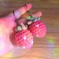 Strawberry Crochet Keychain