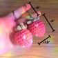 Strawberry Crochet Keychain