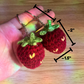 Strawberry Crochet Keychain