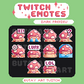 Mushroom Friend Pink Twitch Emotes