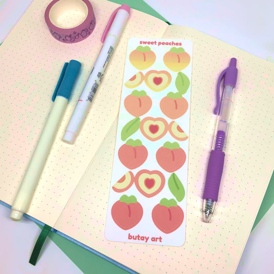 Fruity Peach Sticker Sheet