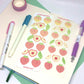 Fruity Peach Sticker Sheet