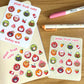 Pixel Fruit Cats Sticker Sheet