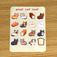 Pixel Cat Loaf Sticker Sheet