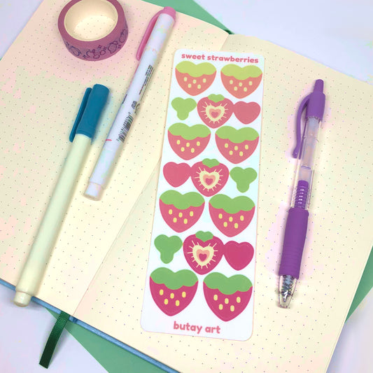 Fruity Strawberry Sticker Sheet
