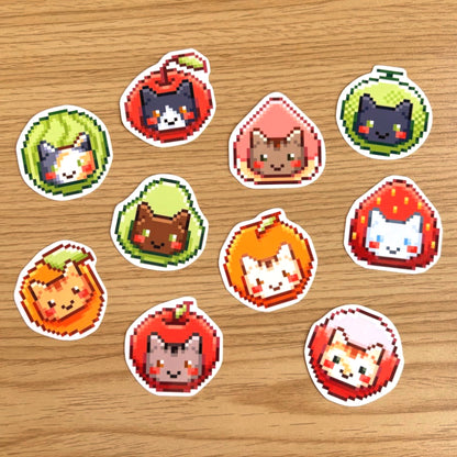 Fruit Cat Stickers