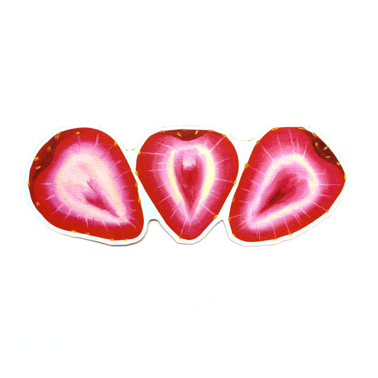 Strawberry Trio Sticker