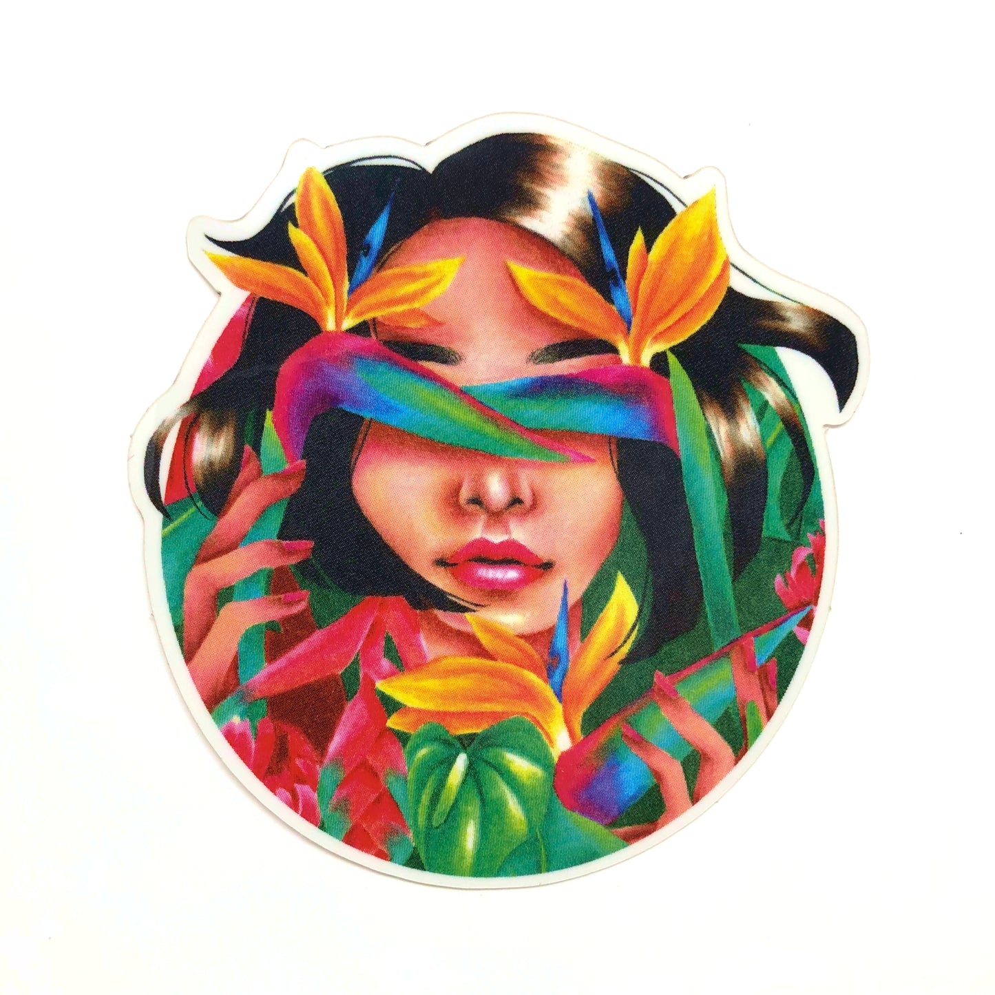 Tropical Girl Sticker