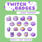 Ube Sweets Twitch Badges