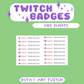 Ube Sweets Twitch Badges