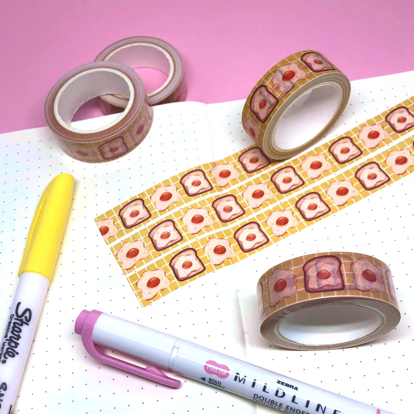 Egg on Toast Washi Tape