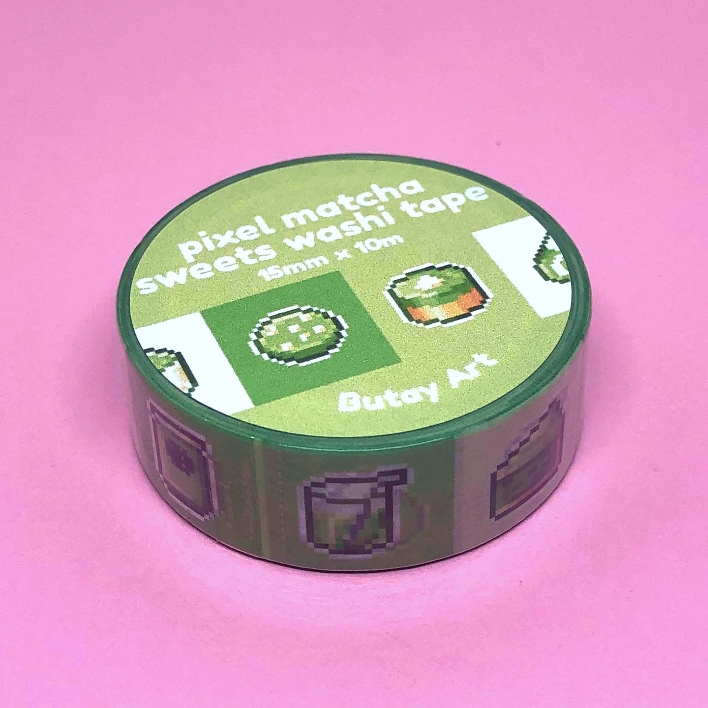 Pixel Matcha Sweets Washi Tape