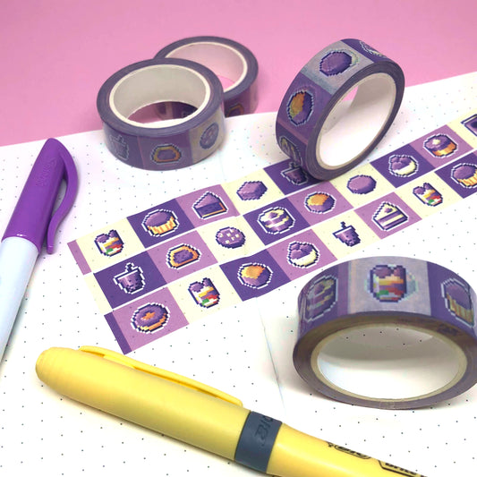 Pixel Ube Sweets Washi Tape