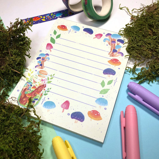 Mushroom Terrarium Memo Pad