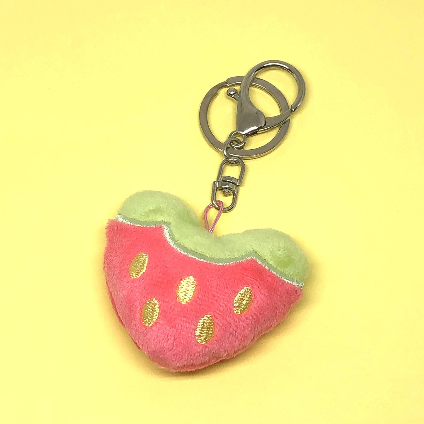 Strawberry Plush Keychain