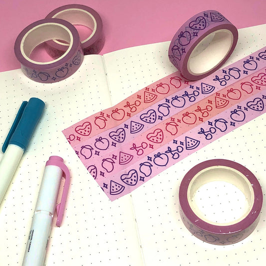 Fruity Pink and Purple Washi Tape